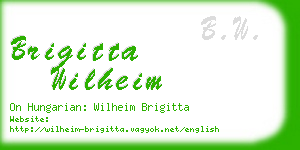 brigitta wilheim business card